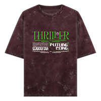 Acid Wash Oversized T-shirt: Thriller Future Core
