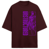 Oversized T-shirt: Unstructured Chaos Oversized T-shirt Finolyn Maroon XS 