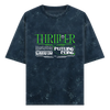 Acid Wash Oversized T-shirt: Thriller Future Core