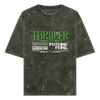 Acid Wash Oversized T-shirt: Thriller Future Core