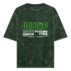 Acid Wash Oversized T-shirt: Thriller Future Core