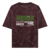 Acid Wash Oversized T-shirt: Thriller Future Core