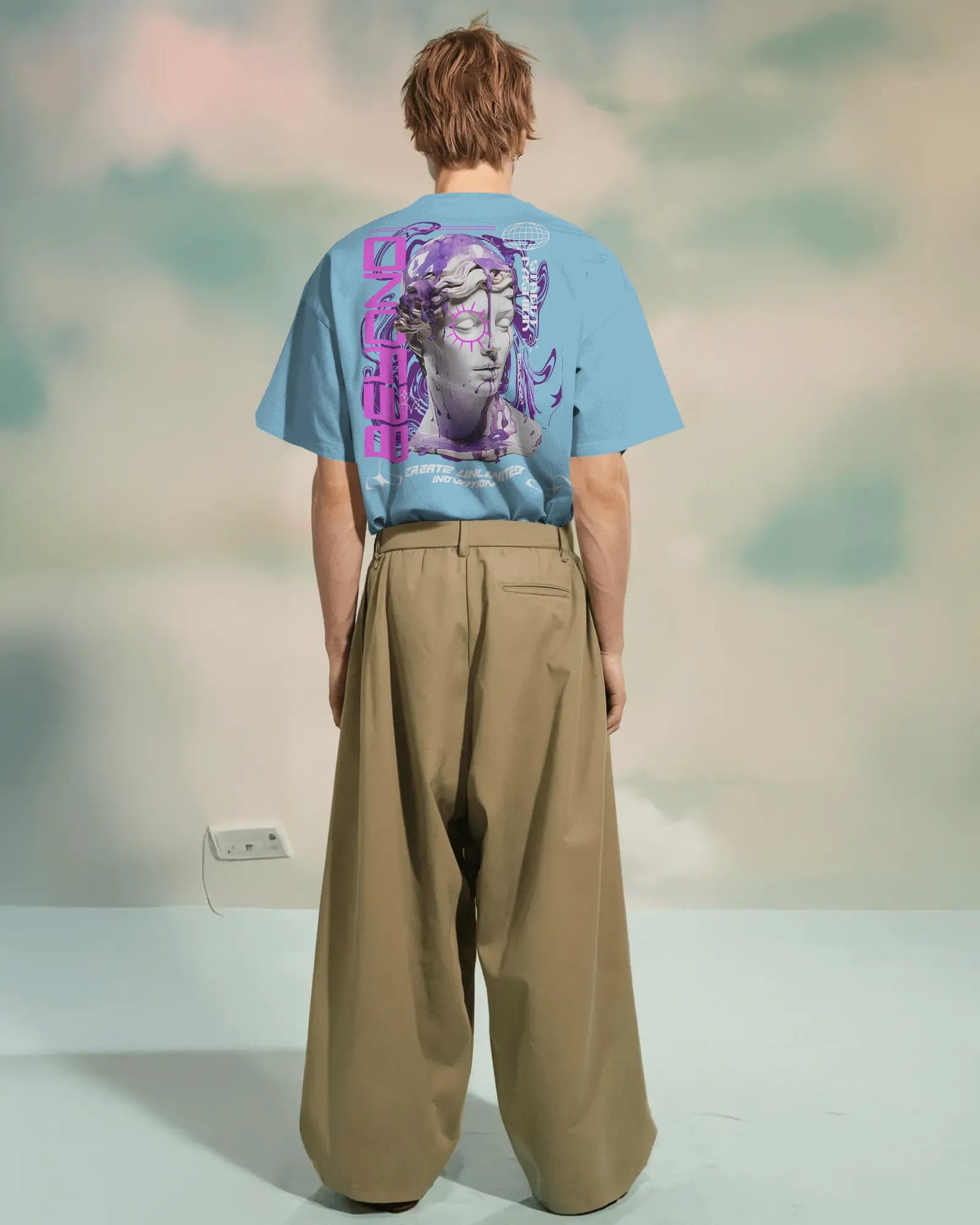 Oversized T-shirt: NeoDrip: Beyond Boundaries