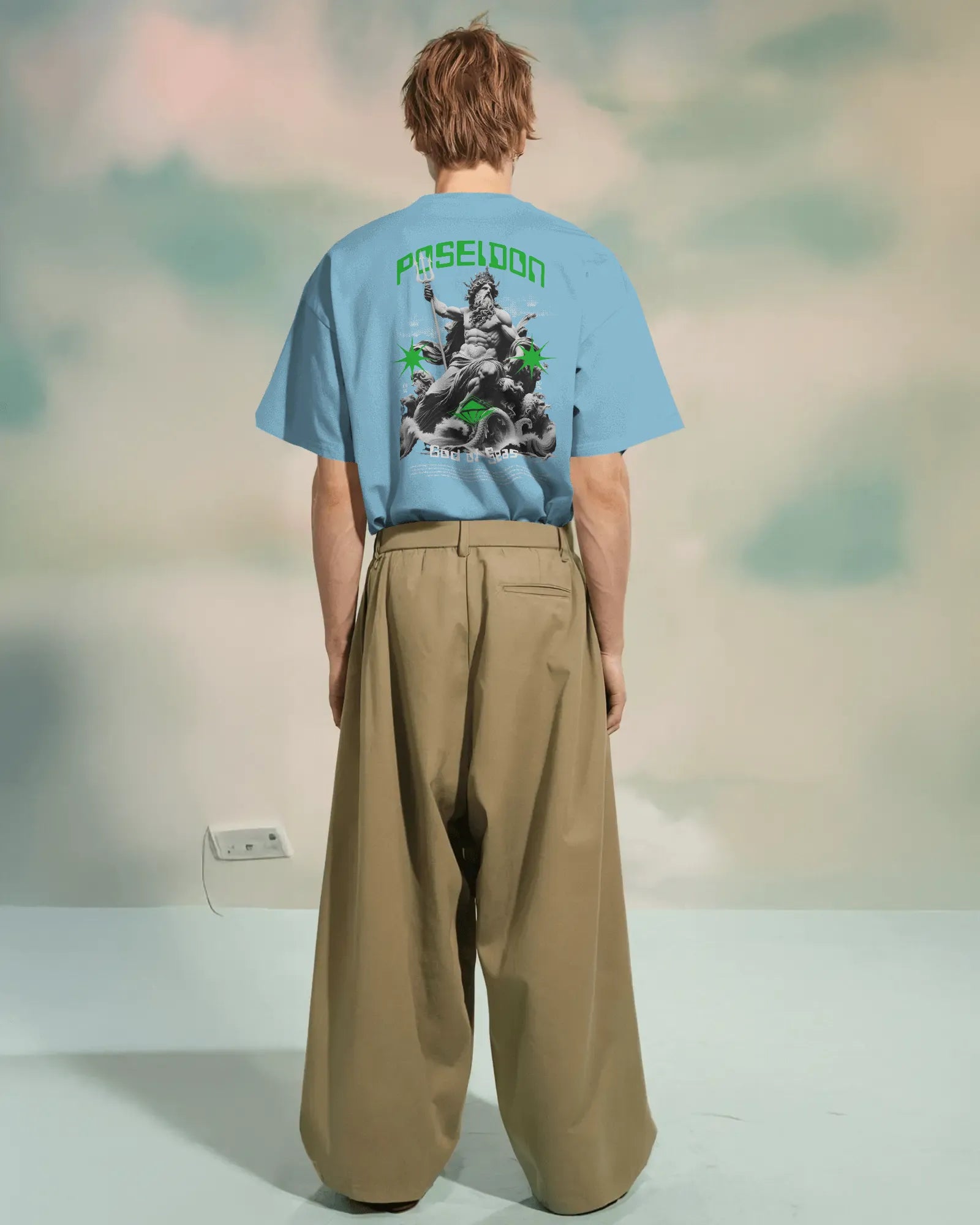 Oversized T-shirt: Poseidon: God of Seas