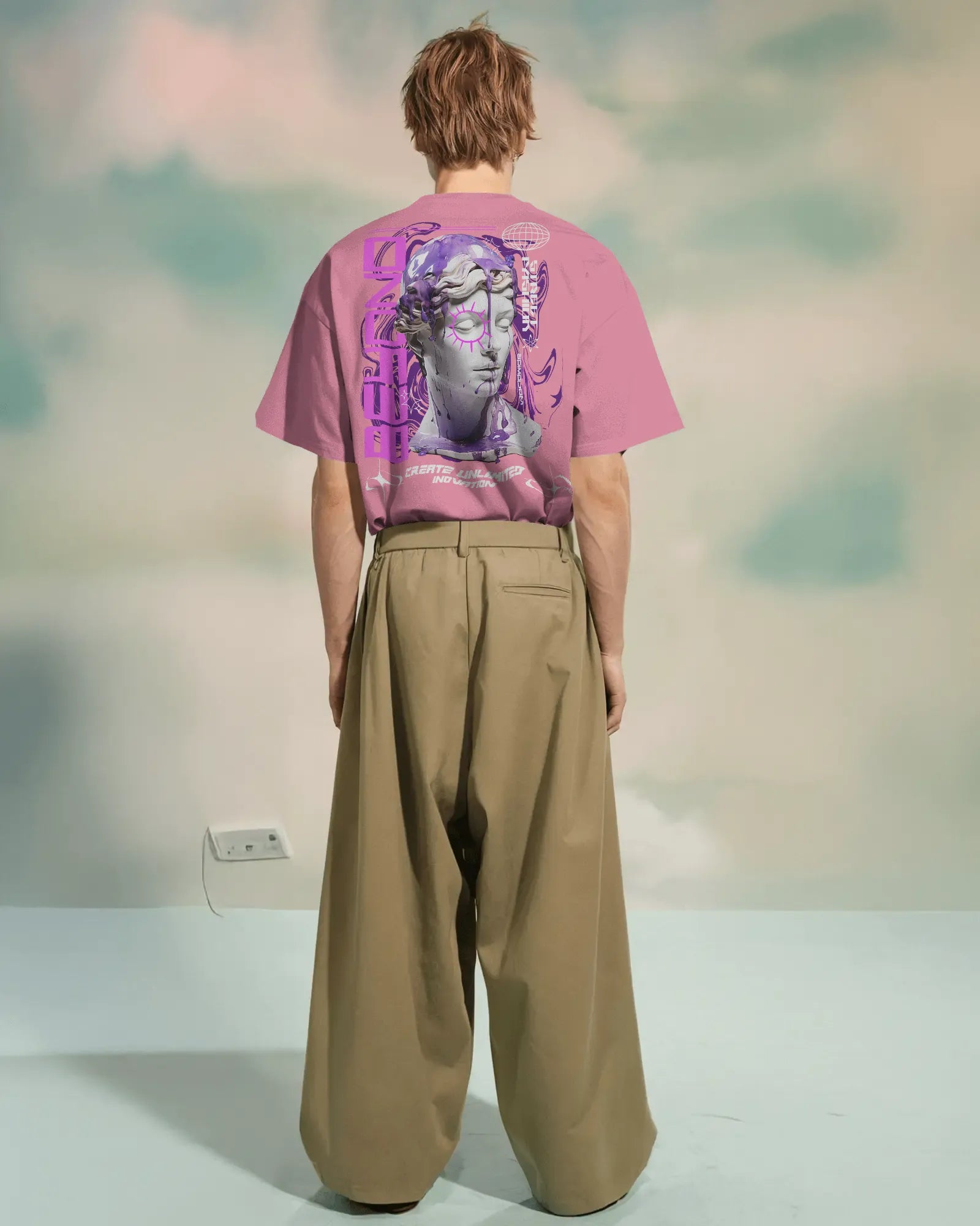 Oversized T-shirt: NeoDrip: Beyond Boundaries