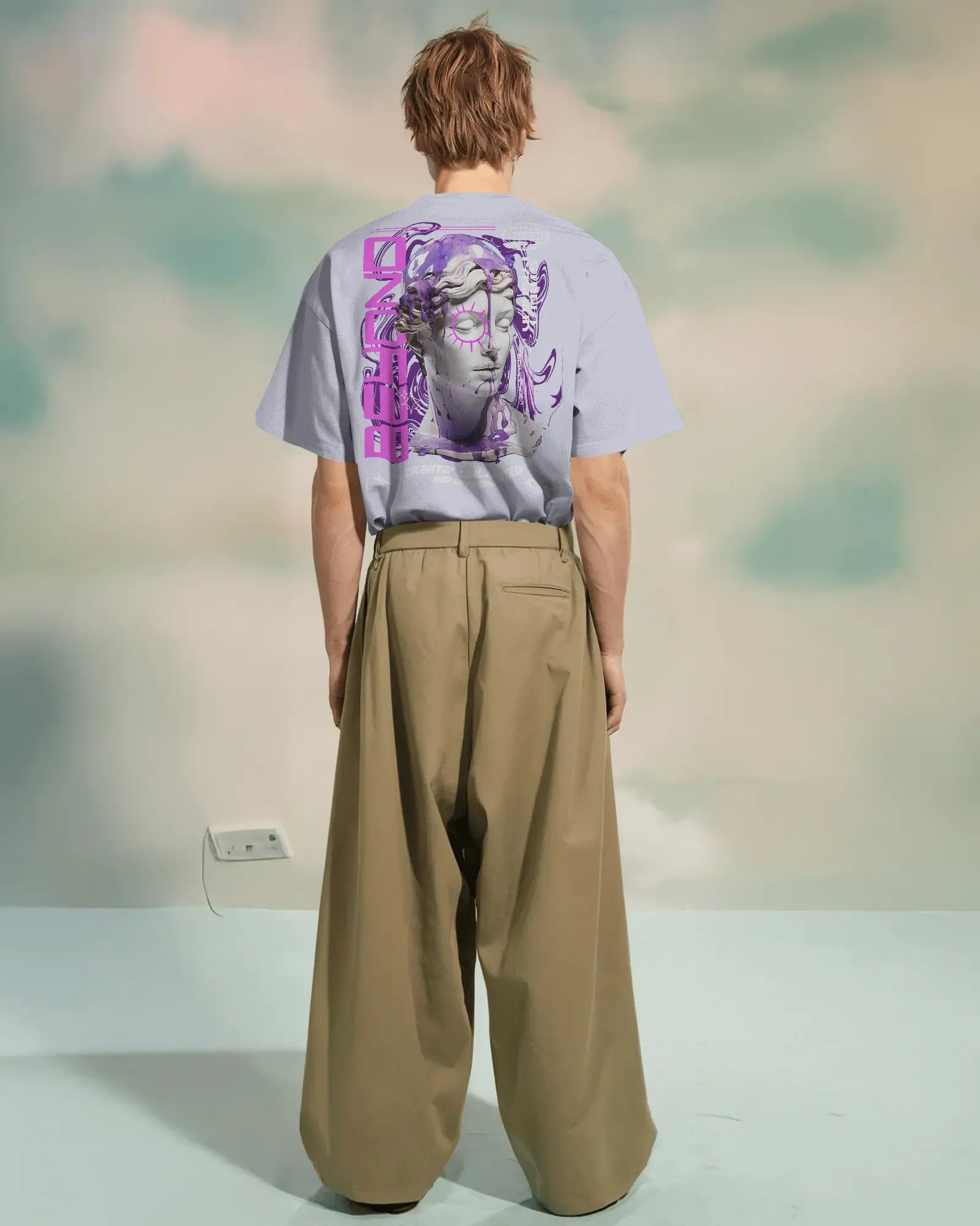 Oversized T-shirt: NeoDrip: Beyond Boundaries