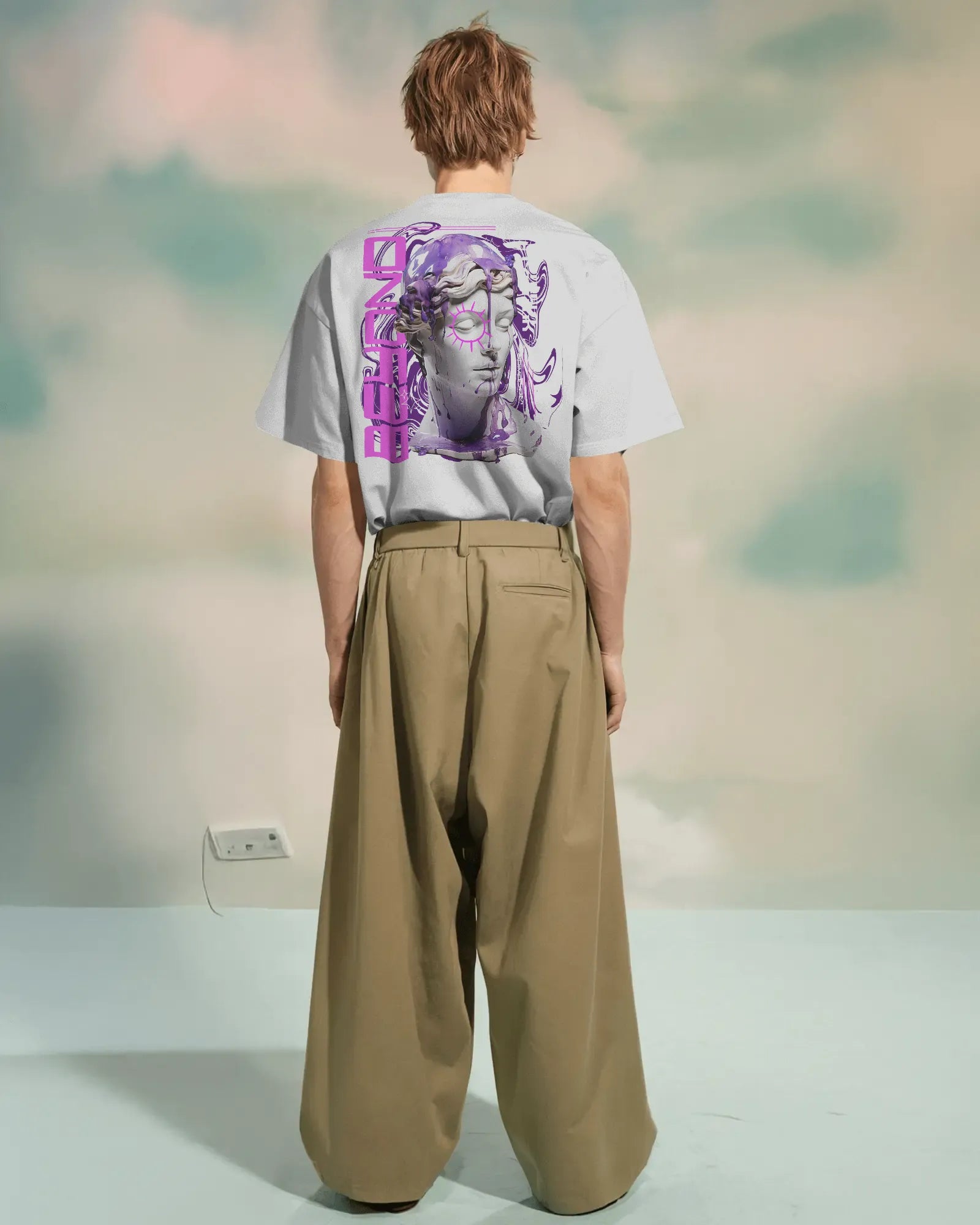 Oversized T-shirt: NeoDrip: Beyond Boundaries