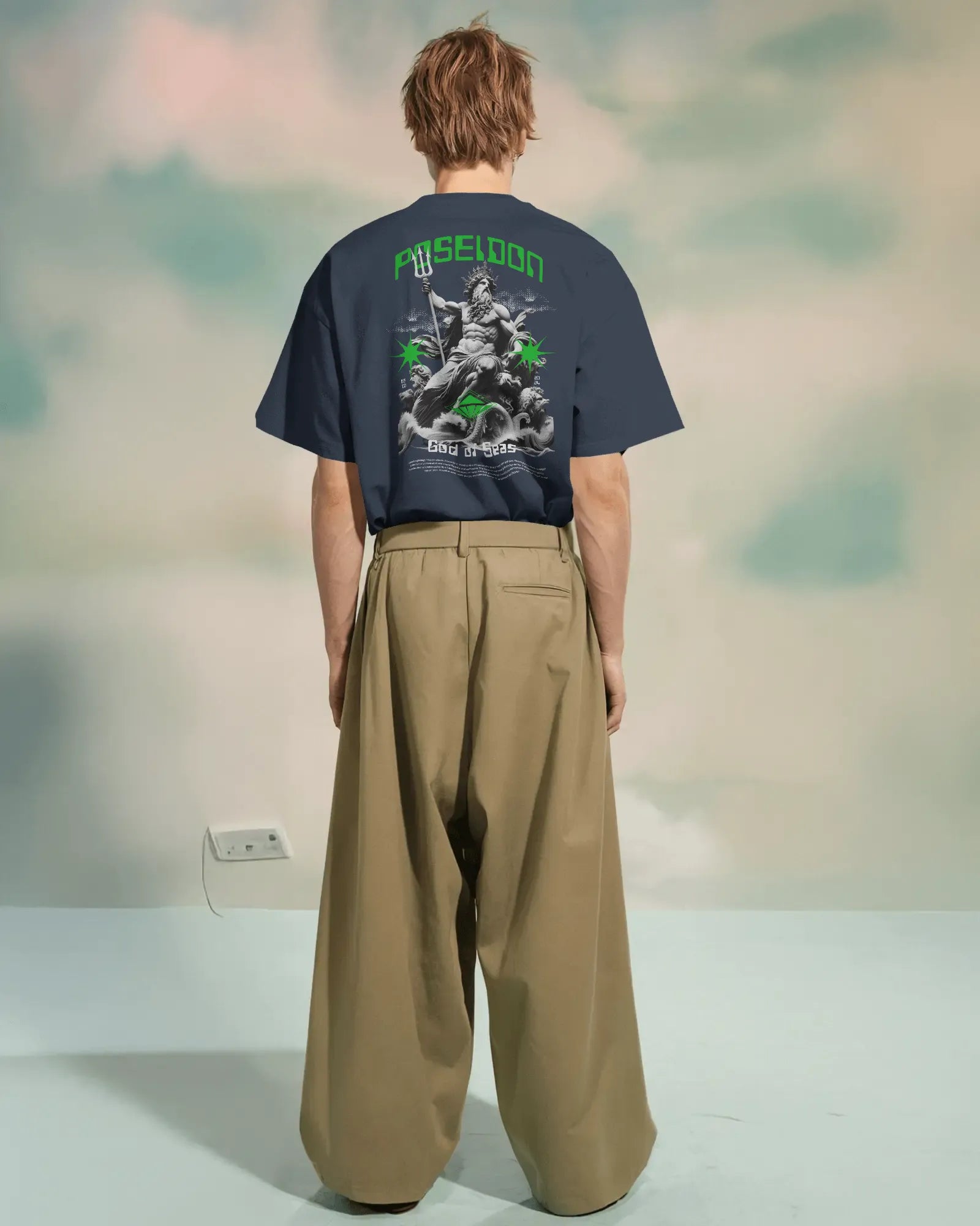 Oversized T-shirt: Poseidon: God of Seas